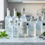 Bouteilles de magnésium perlescent Magna Luma en laboratoire